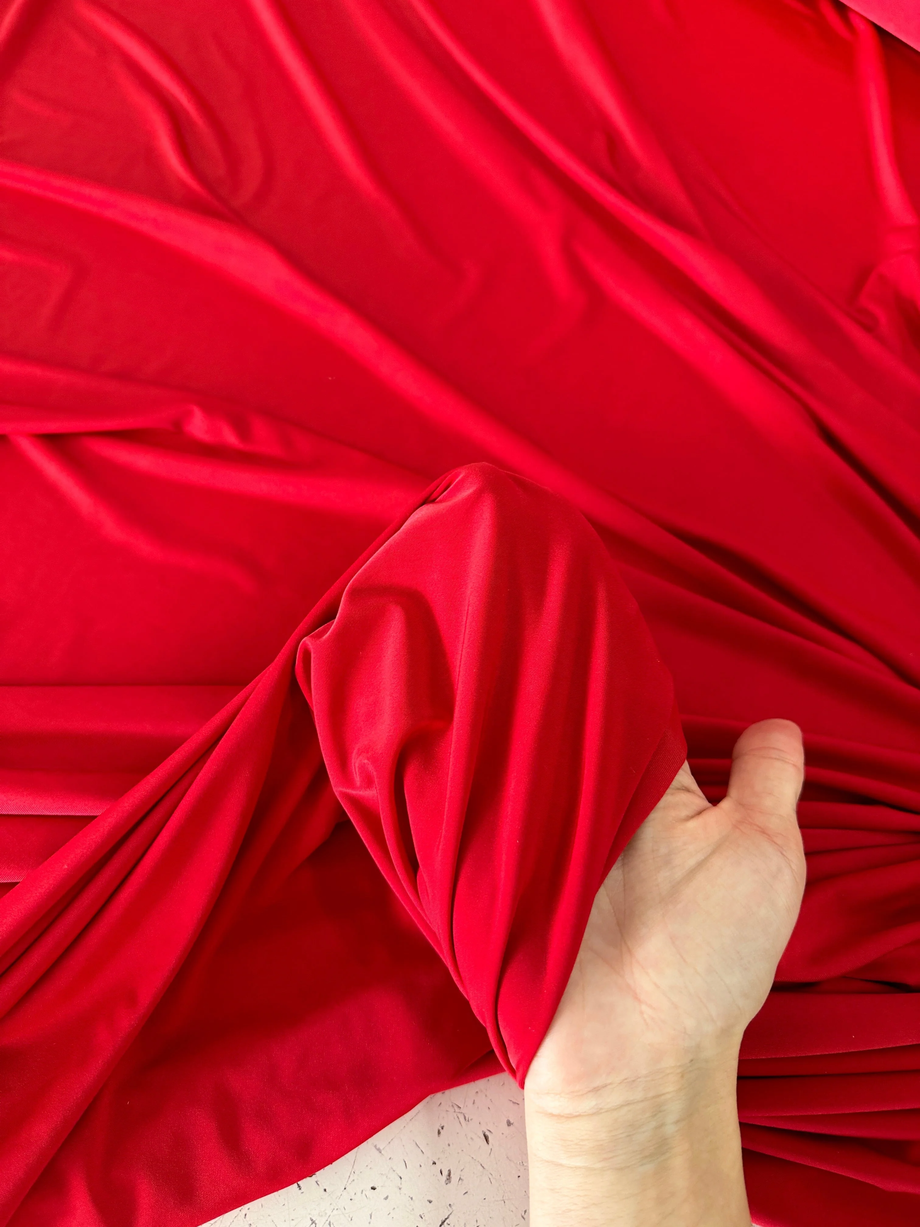 Red Double Brushed DTY Jersey - Image 8