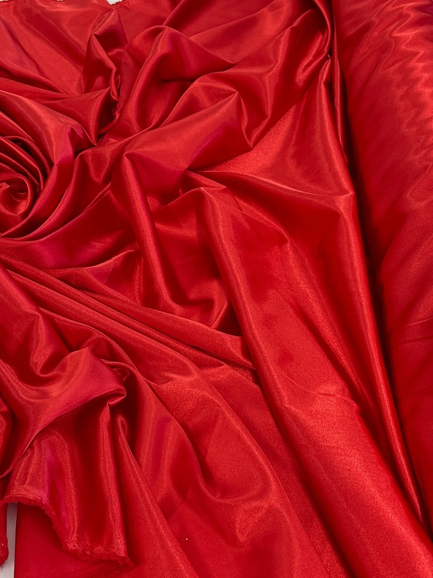 Red Luxury Silky Stretch Satin - Image 2