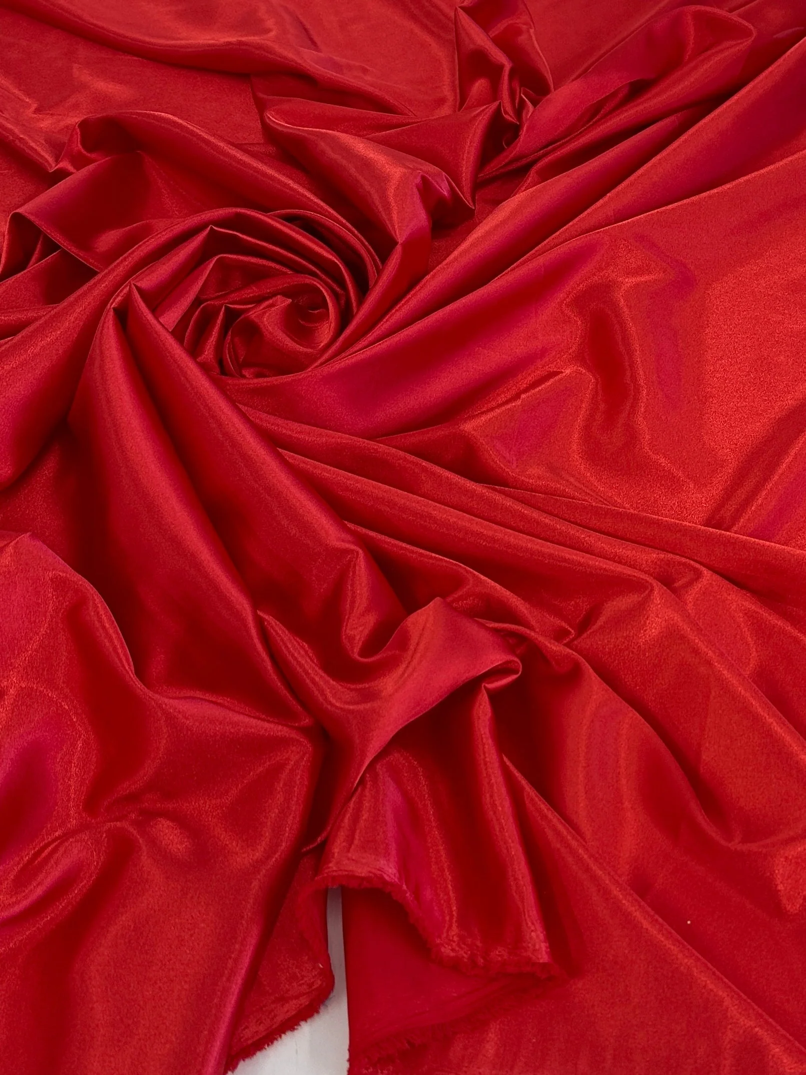 Red Luxury Silky Stretch Satin - Image 9