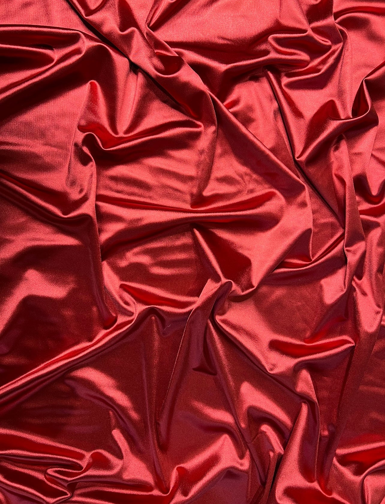 Dark Red Shiny Nylon Spandex - Image 11