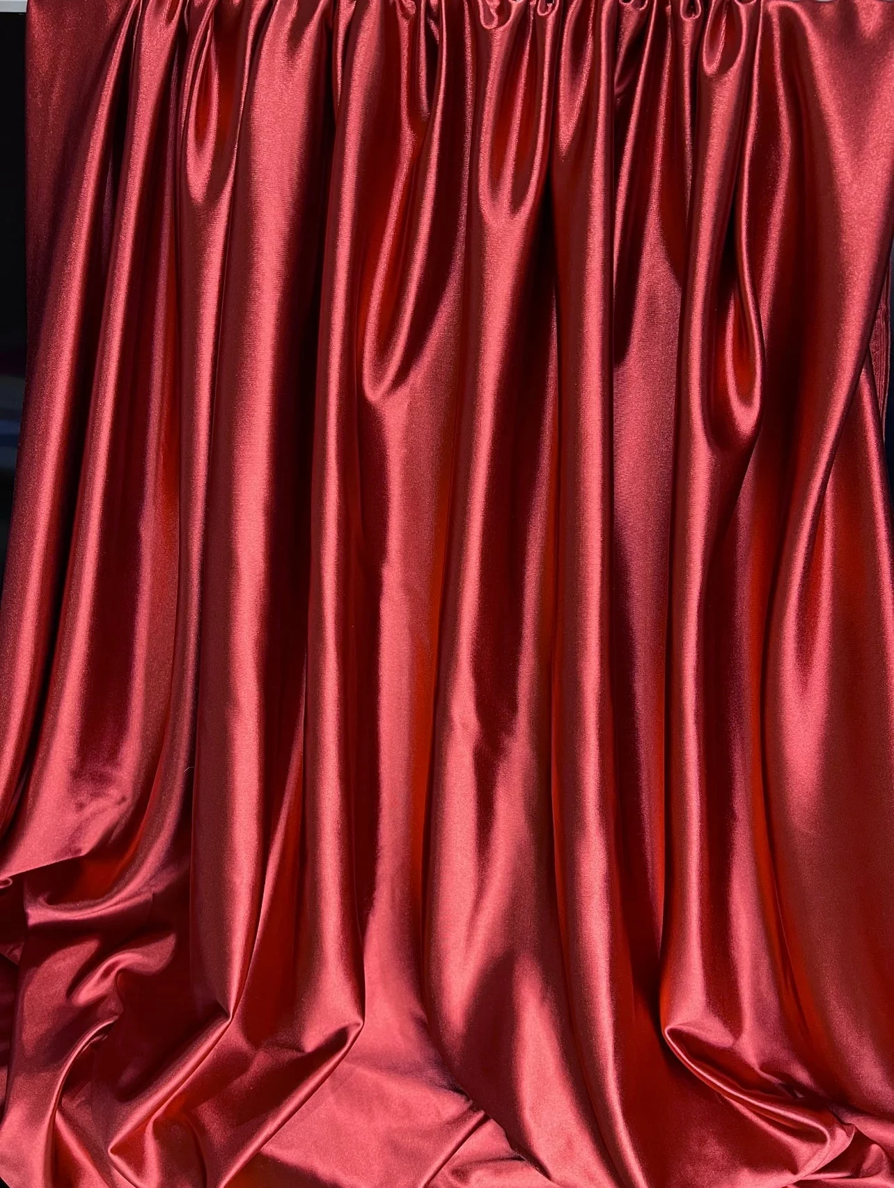 Dark Red Shiny Nylon Spandex - Image 13