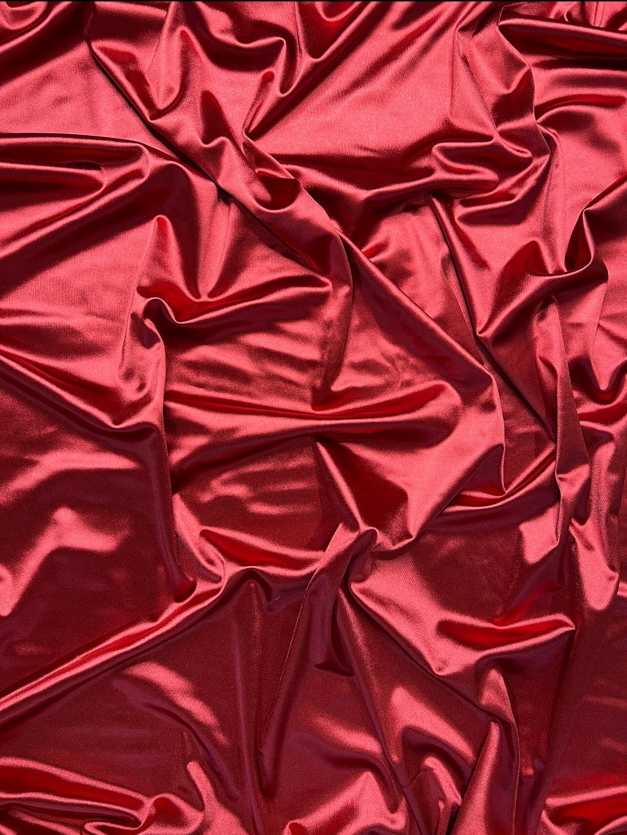 Dark Red Shiny Nylon Spandex - Image 15
