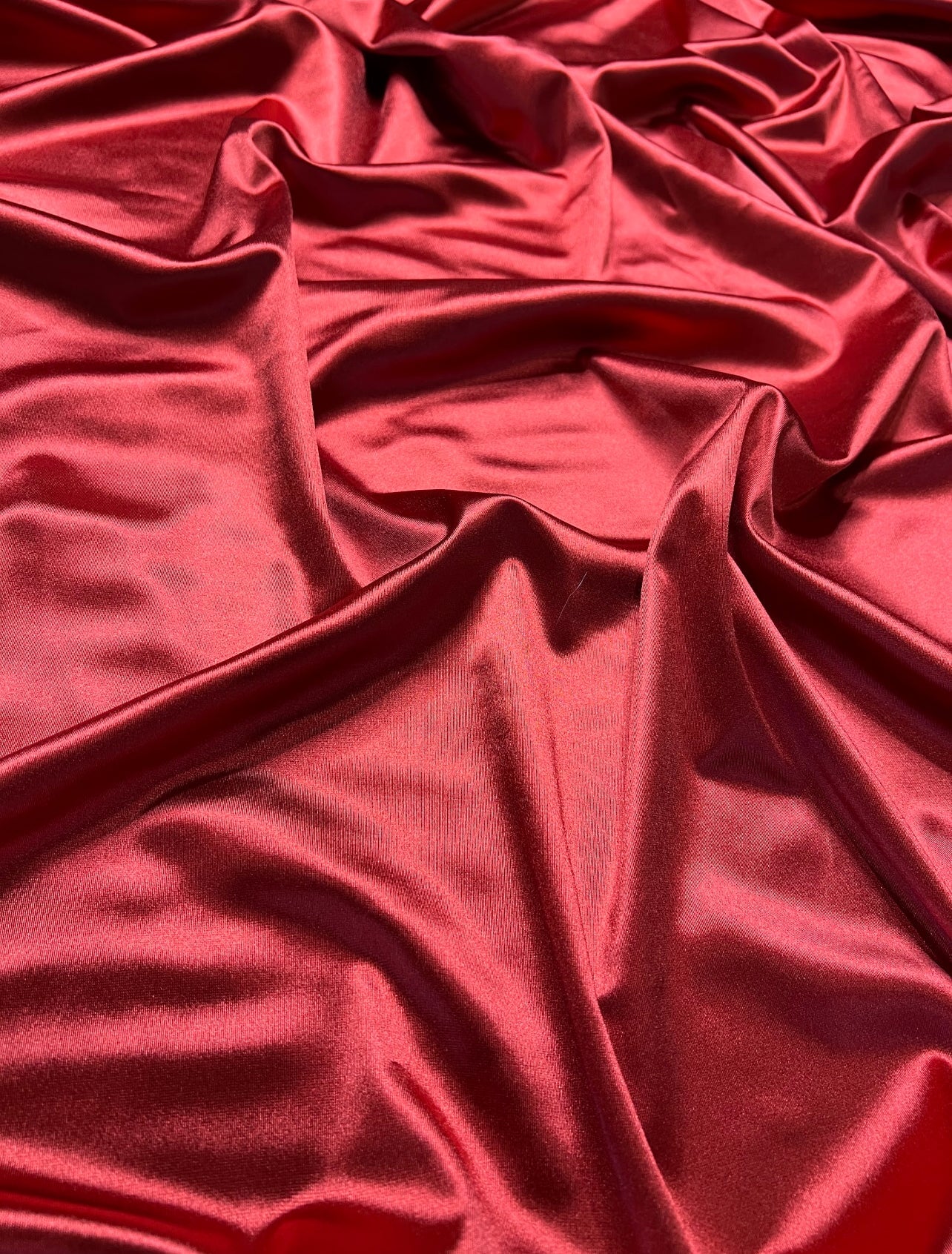 Dark Red Shiny Nylon Spandex - Image 19