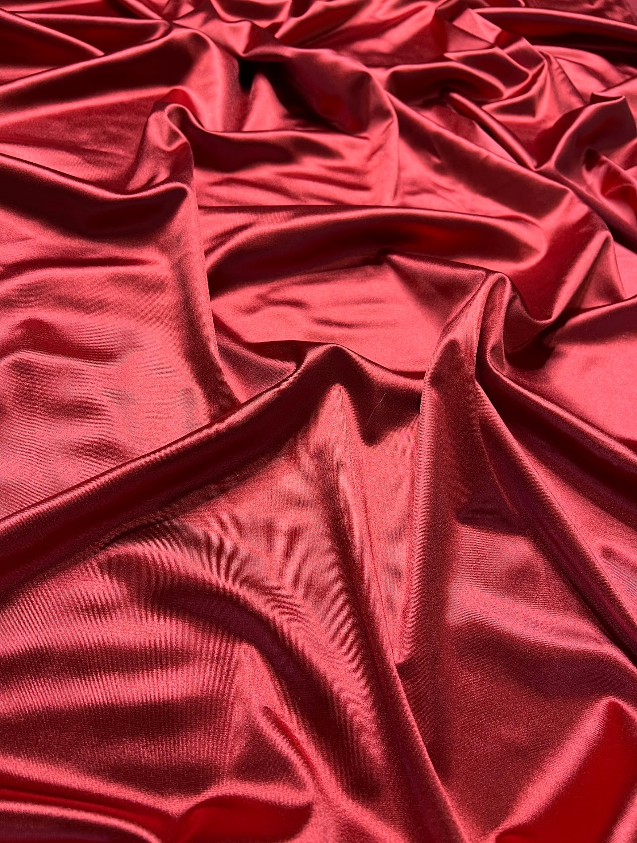 Dark Red Shiny Nylon Spandex - Image 21