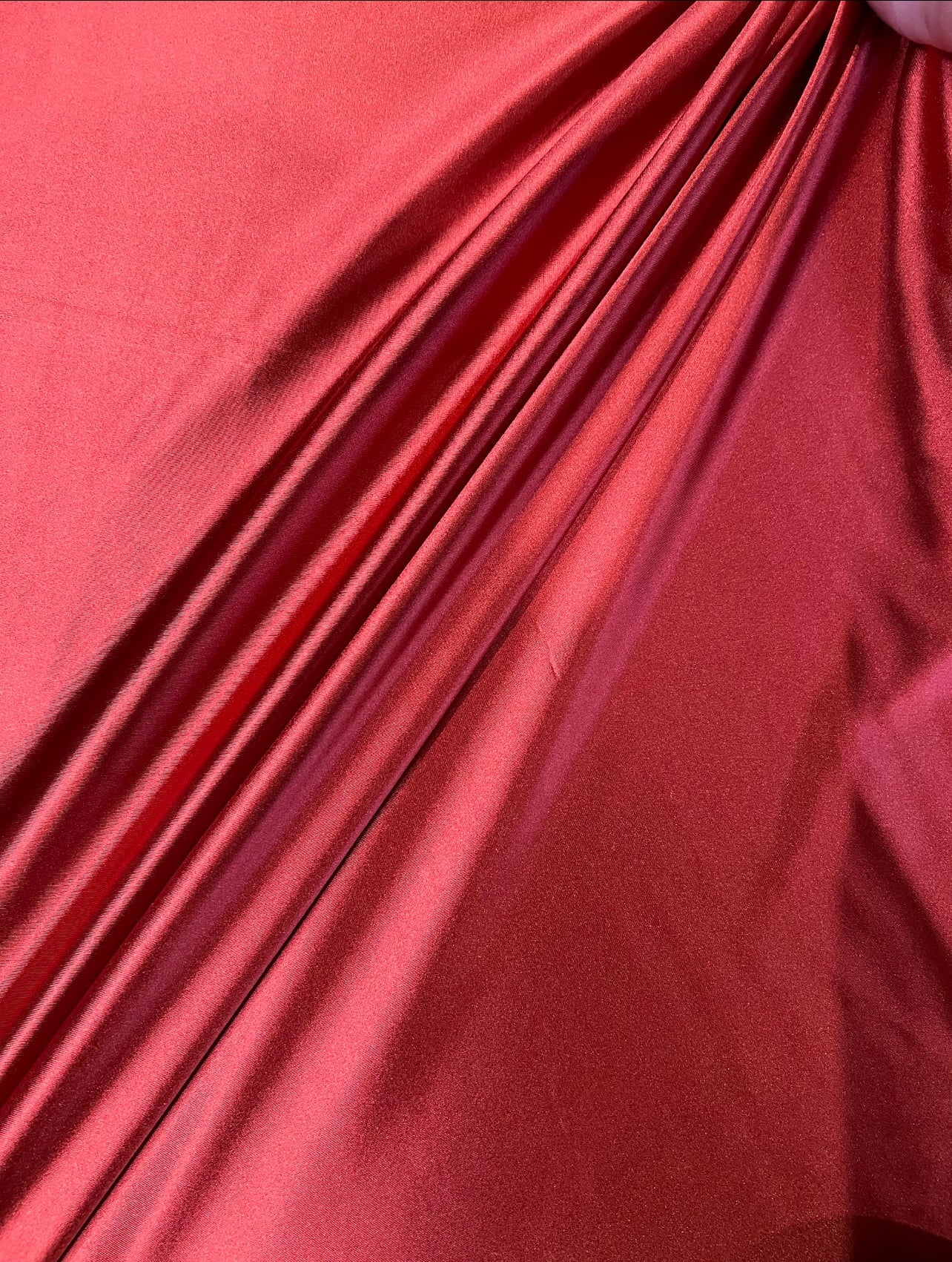 Dark Red Shiny Nylon Spandex - Image 5