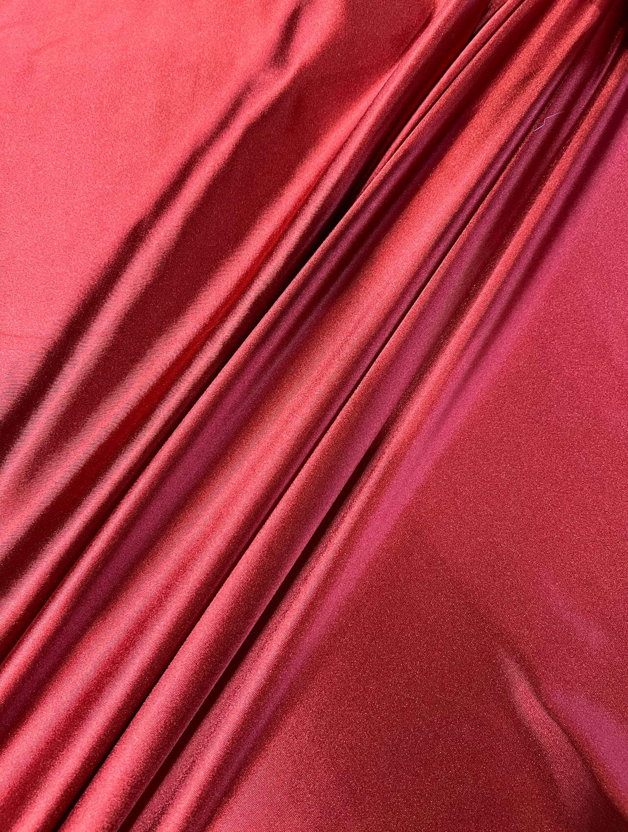 Dark Red Shiny Nylon Spandex - Image 8