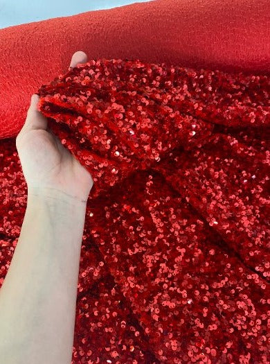 Red Sequin on Velvet - Image 6
