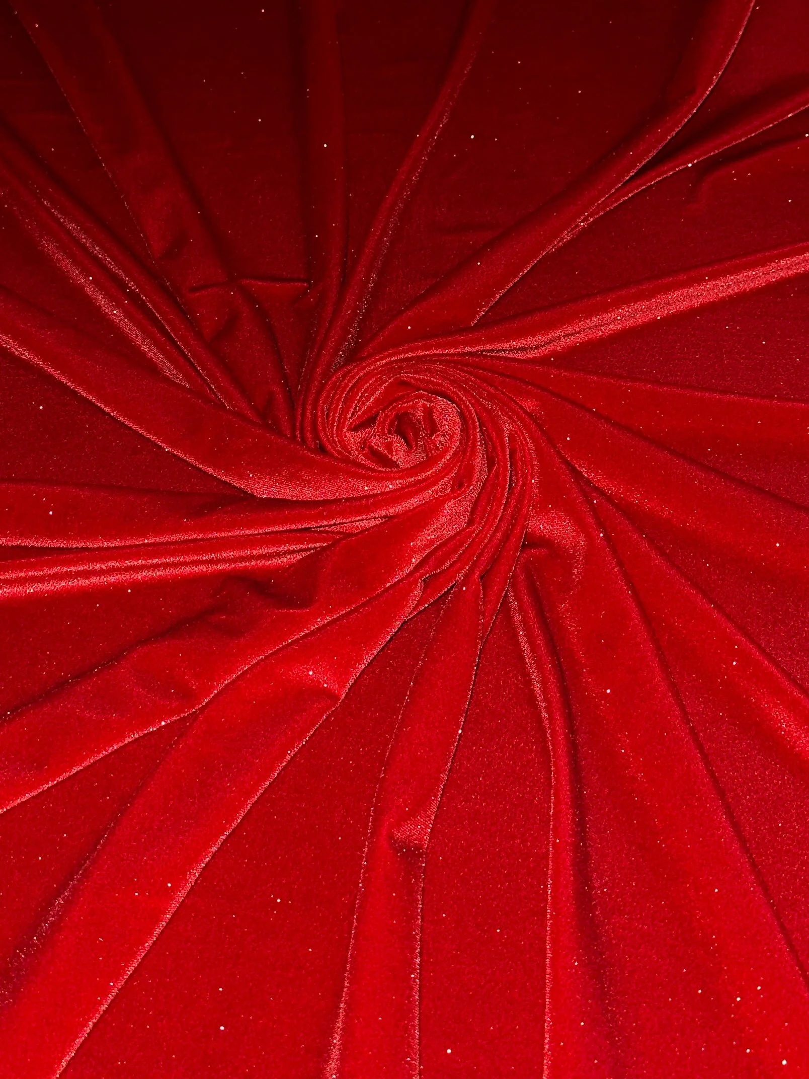 Red Shimmery Stretch Velvet - Image 6
