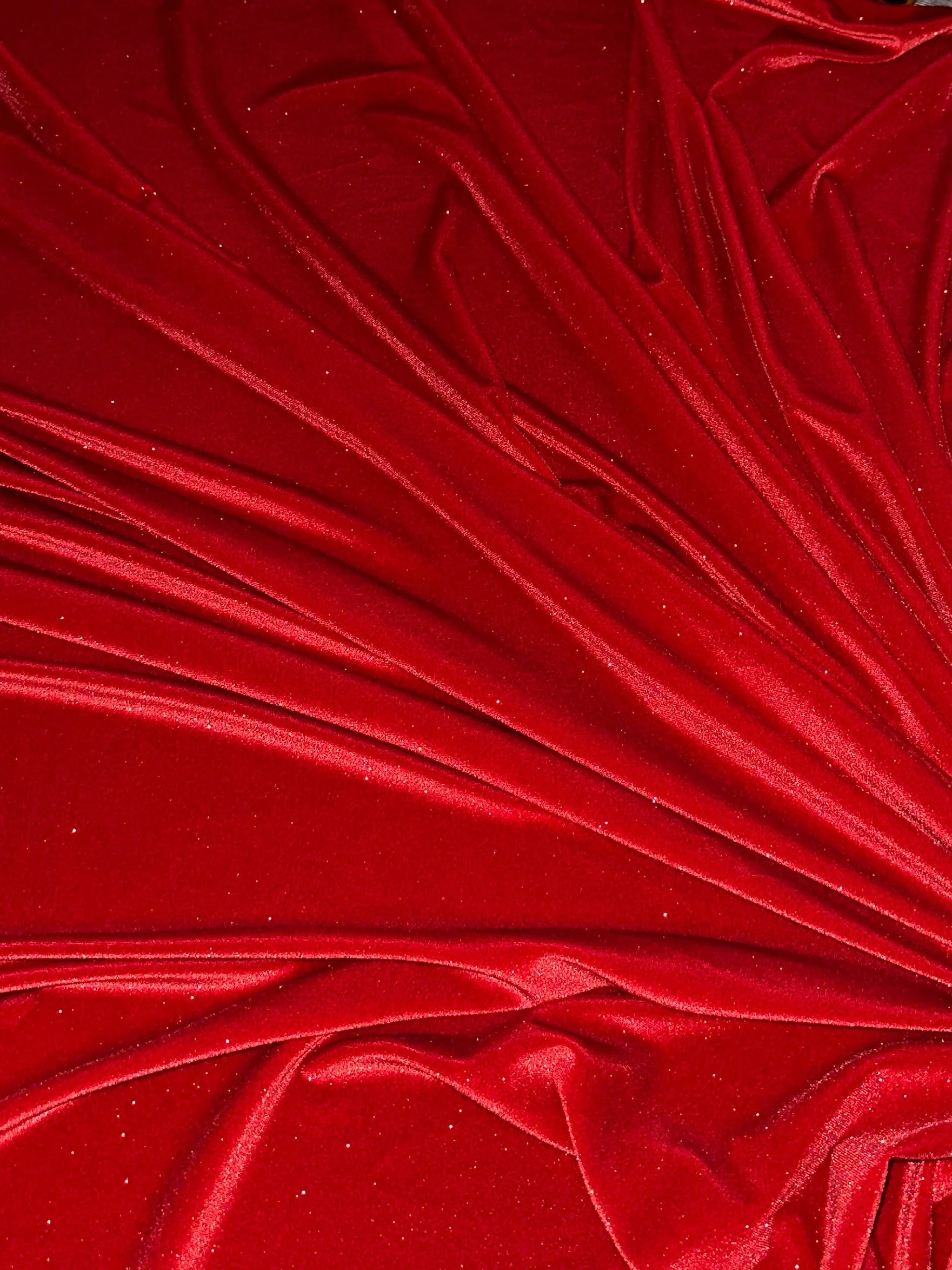 Red Shimmery Stretch Velvet - Image 9
