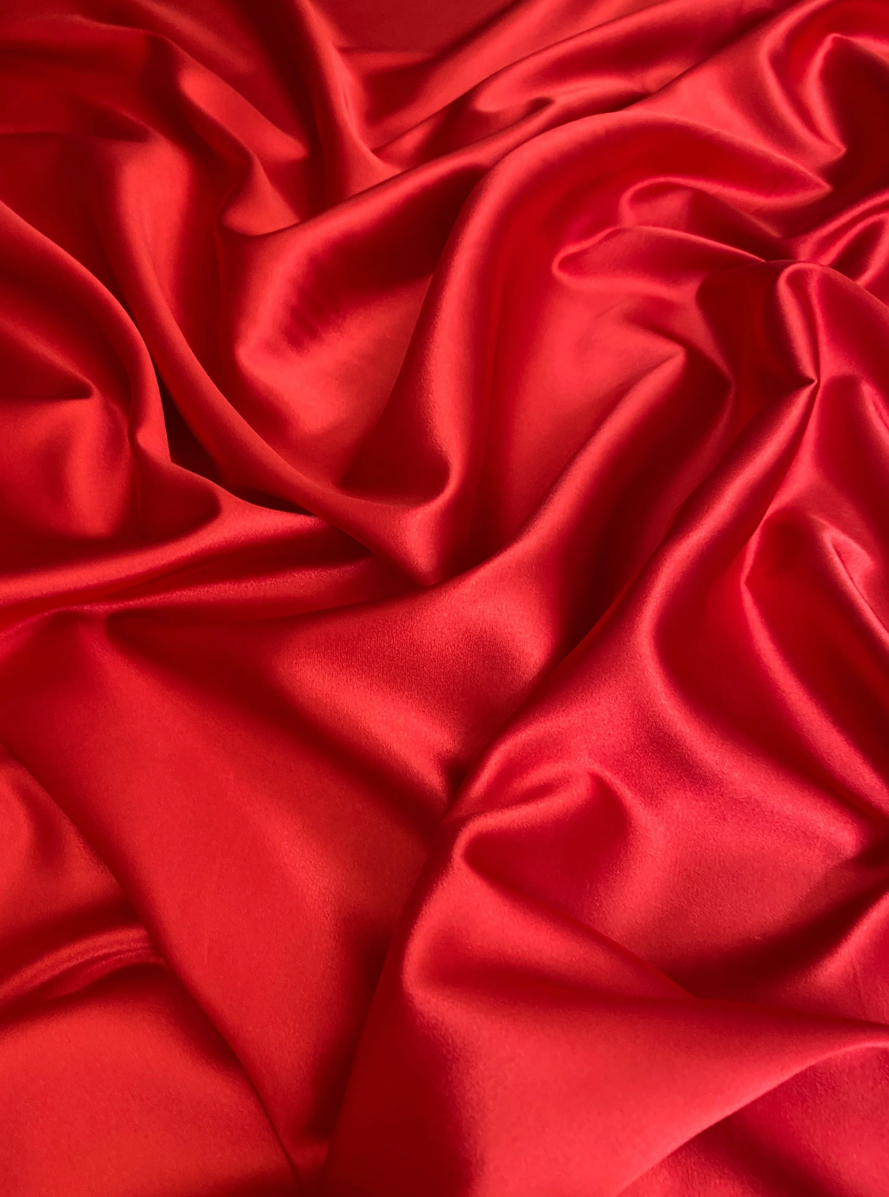 Red Silky Stretch Satin - Image 11