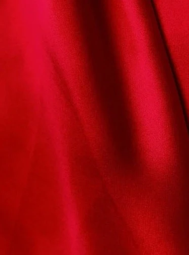 Red Silky Stretch Satin - Image 3