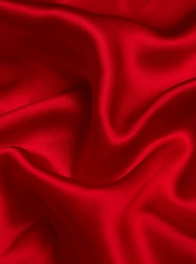 Red Silky Stretch Satin - Image 5
