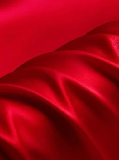 Red Silky Stretch Satin - Image 6