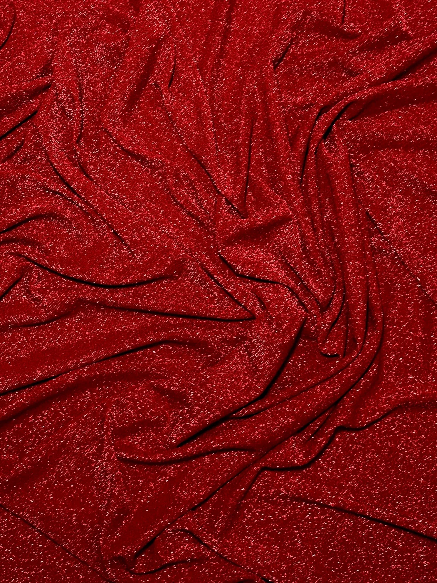 Red Spandex Lurex Knit - Image 6