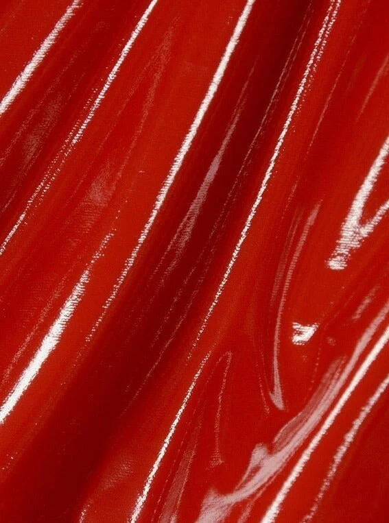 Red Glossy Stretch Patent Leather/Latex - Image 7