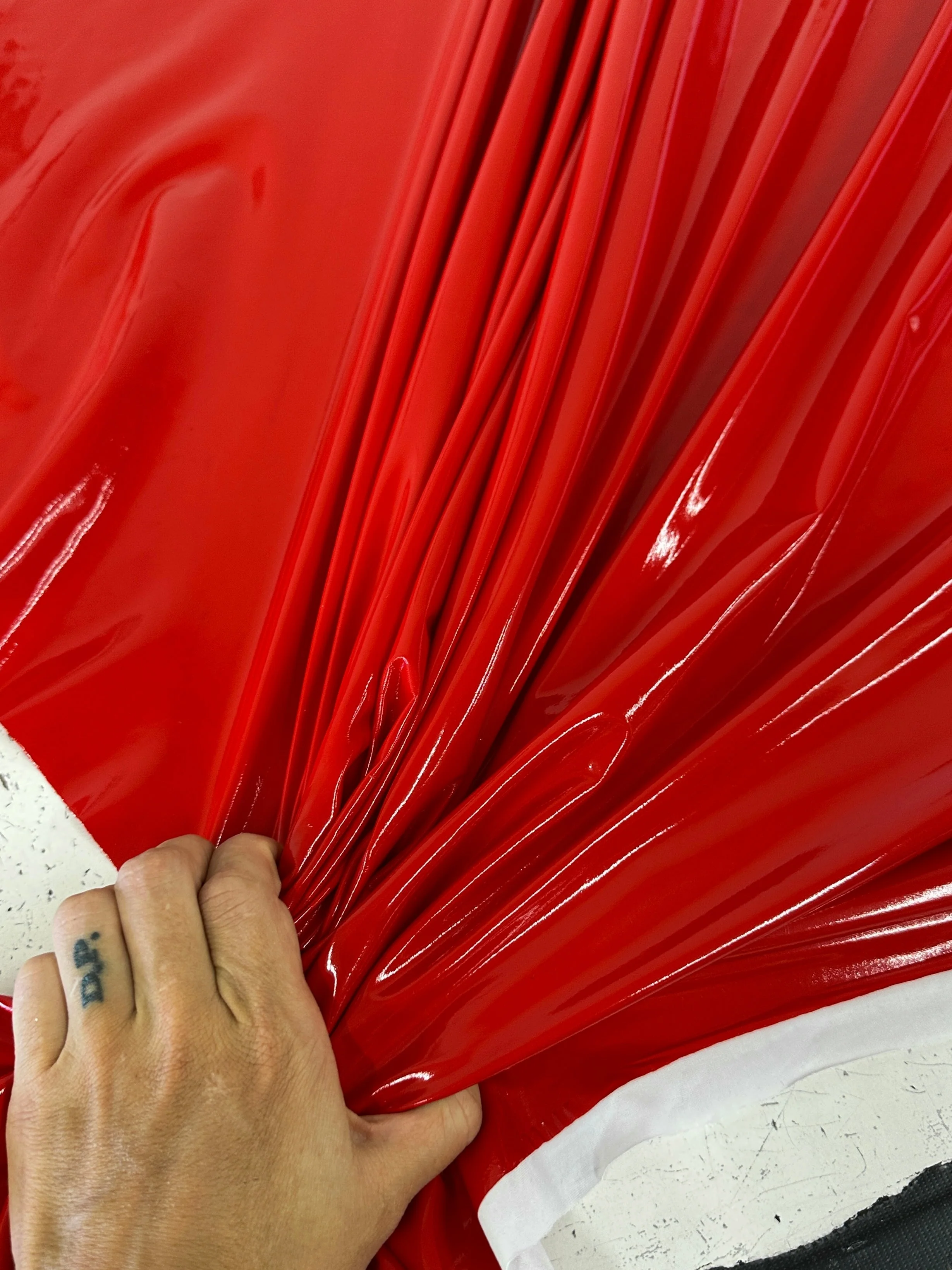 Red Glossy Stretch Patent Leather/Latex - Image 8