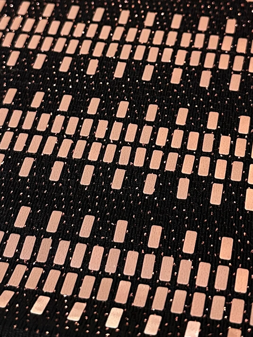 Rose Gold Foiled Mirror Sequin on Knit - Image 8