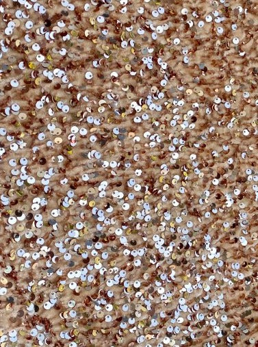 Rose Gold Sequin on Velvet - Image 7