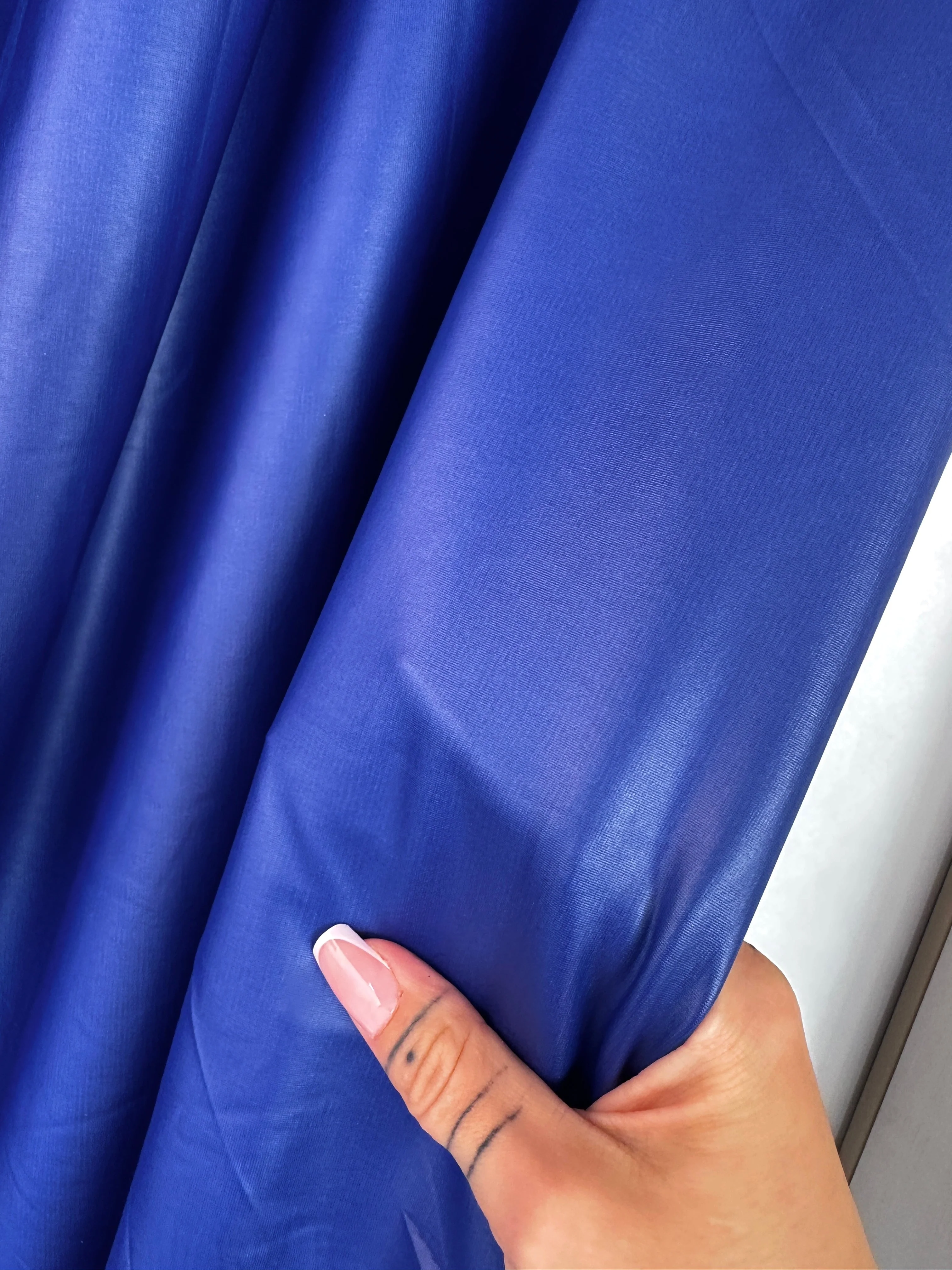 Royal Blue 4 Way Stretch Leather - Image 5