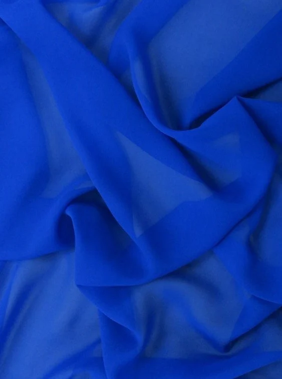 Royal Blue Chiffon - Image 3