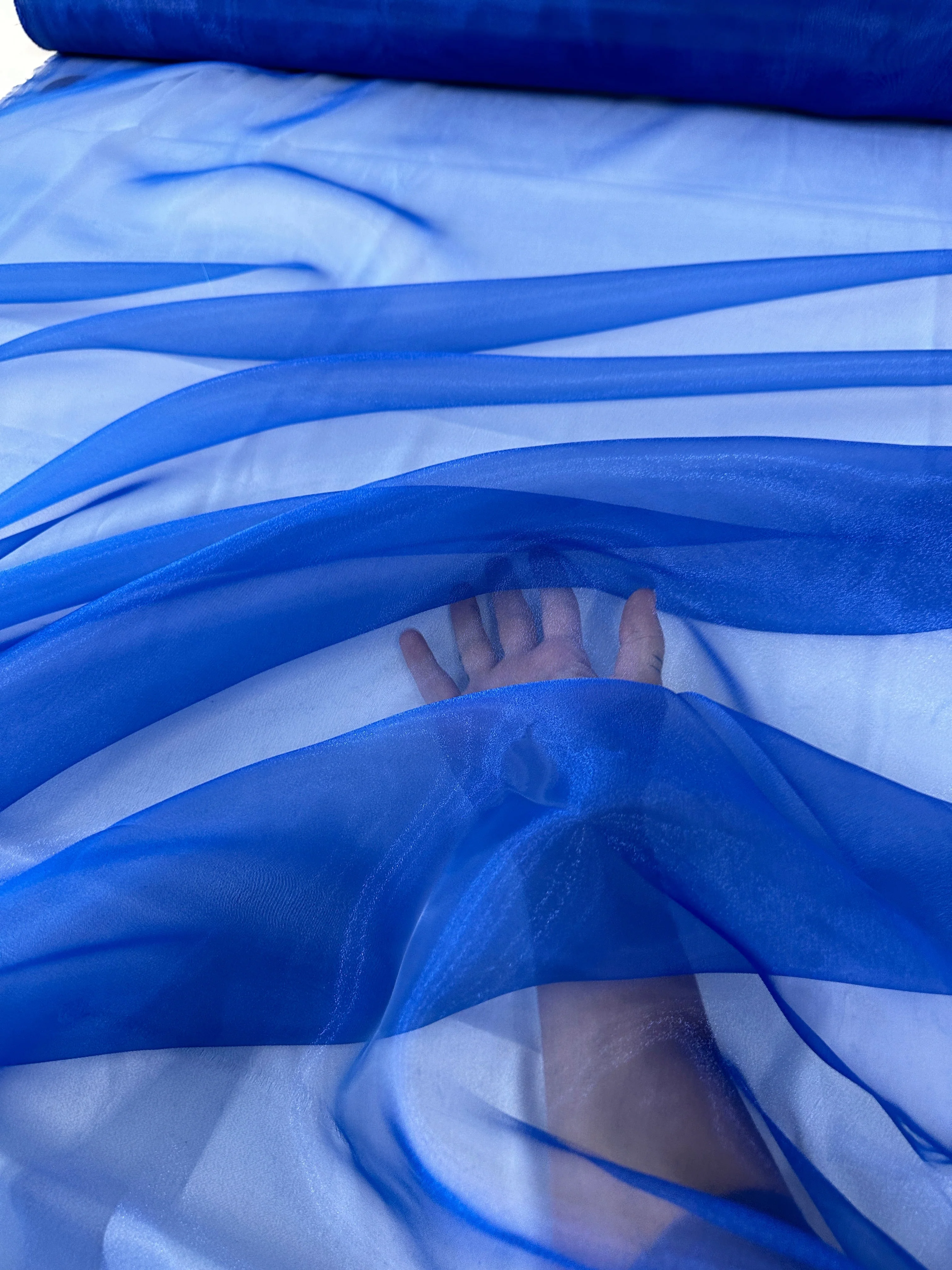 Royal Blue Crystal Organza - Image 2