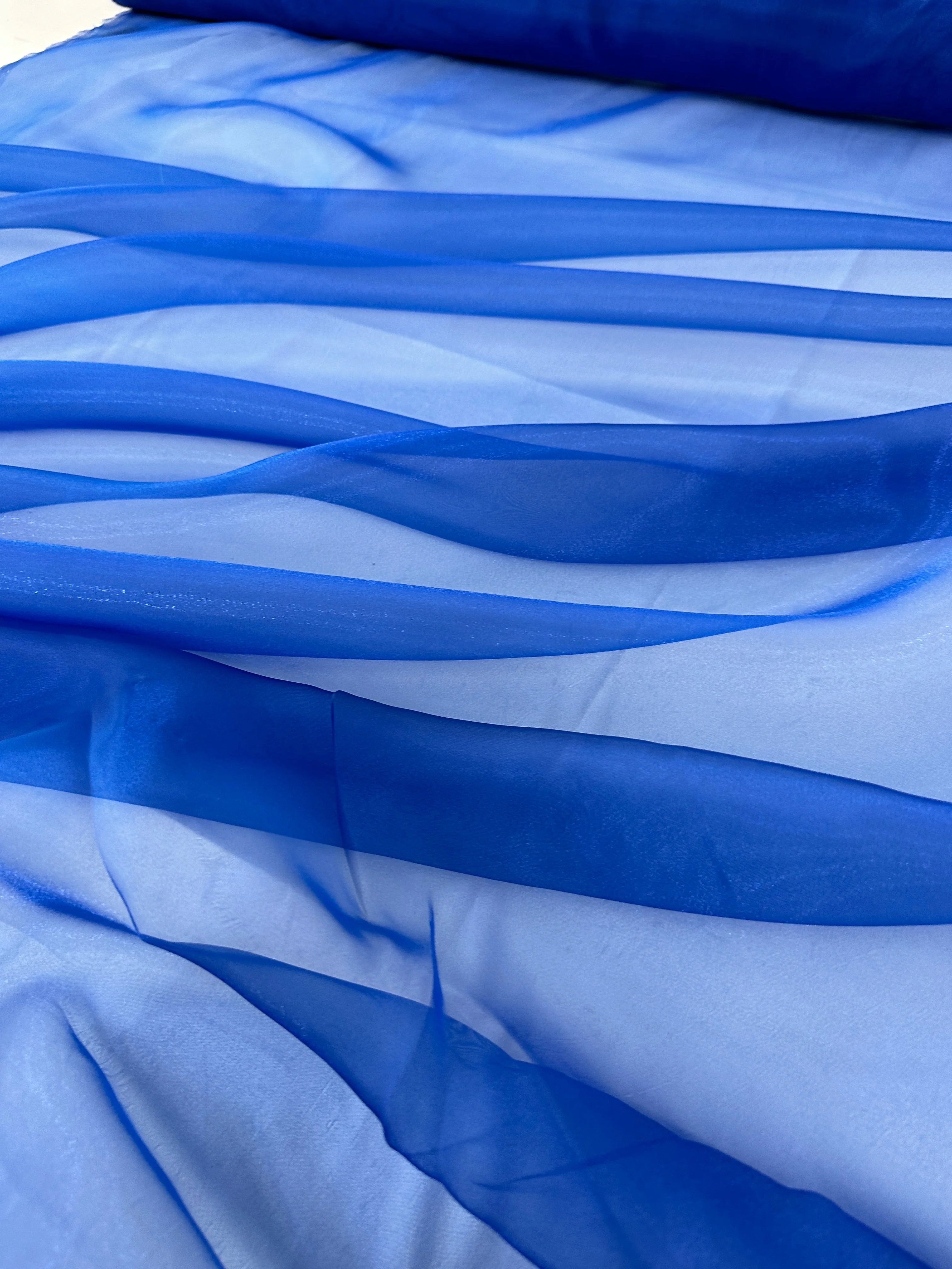 Royal Blue Crystal Organza - Image 3