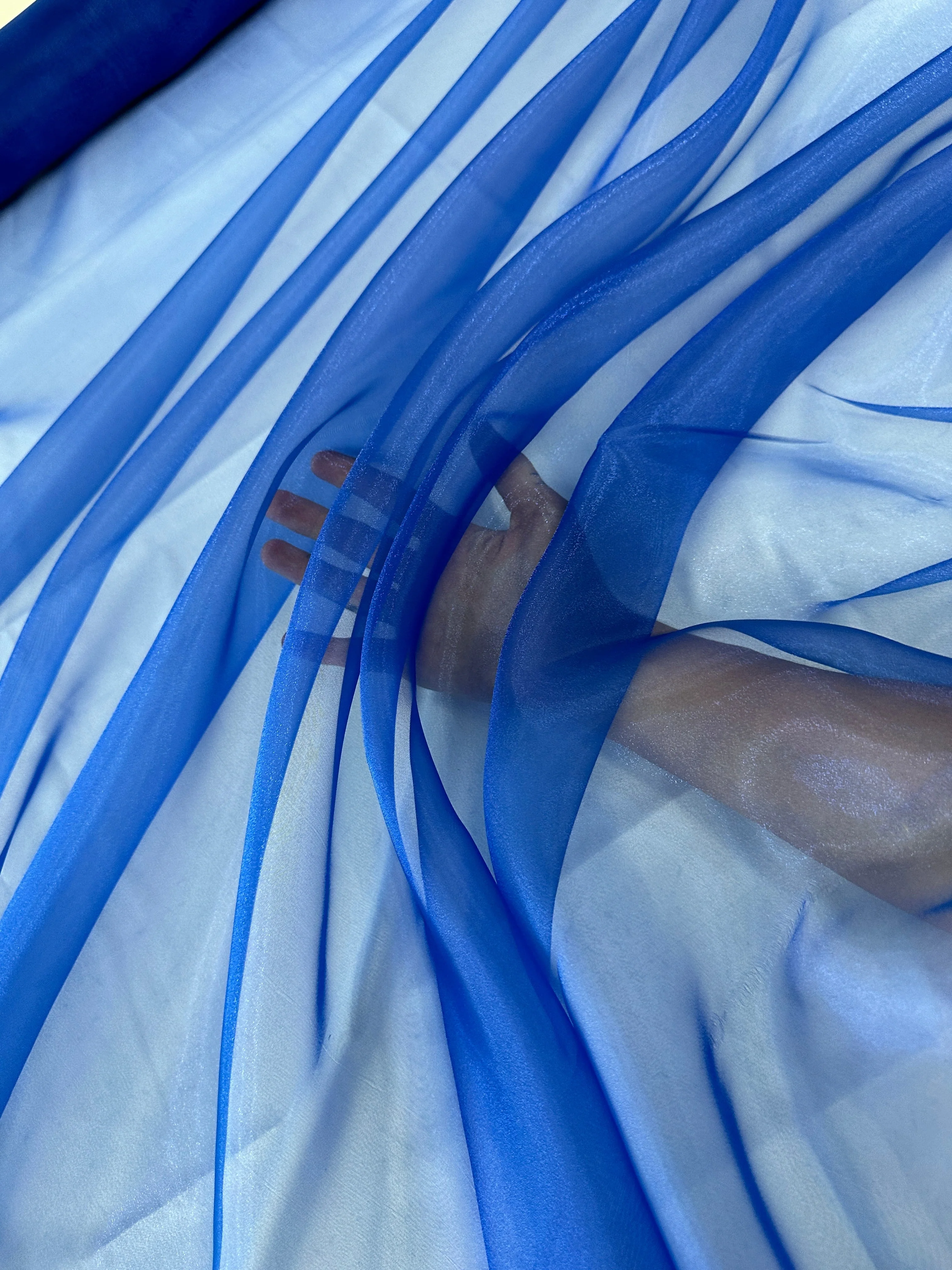Royal Blue Crystal Organza - Image 4