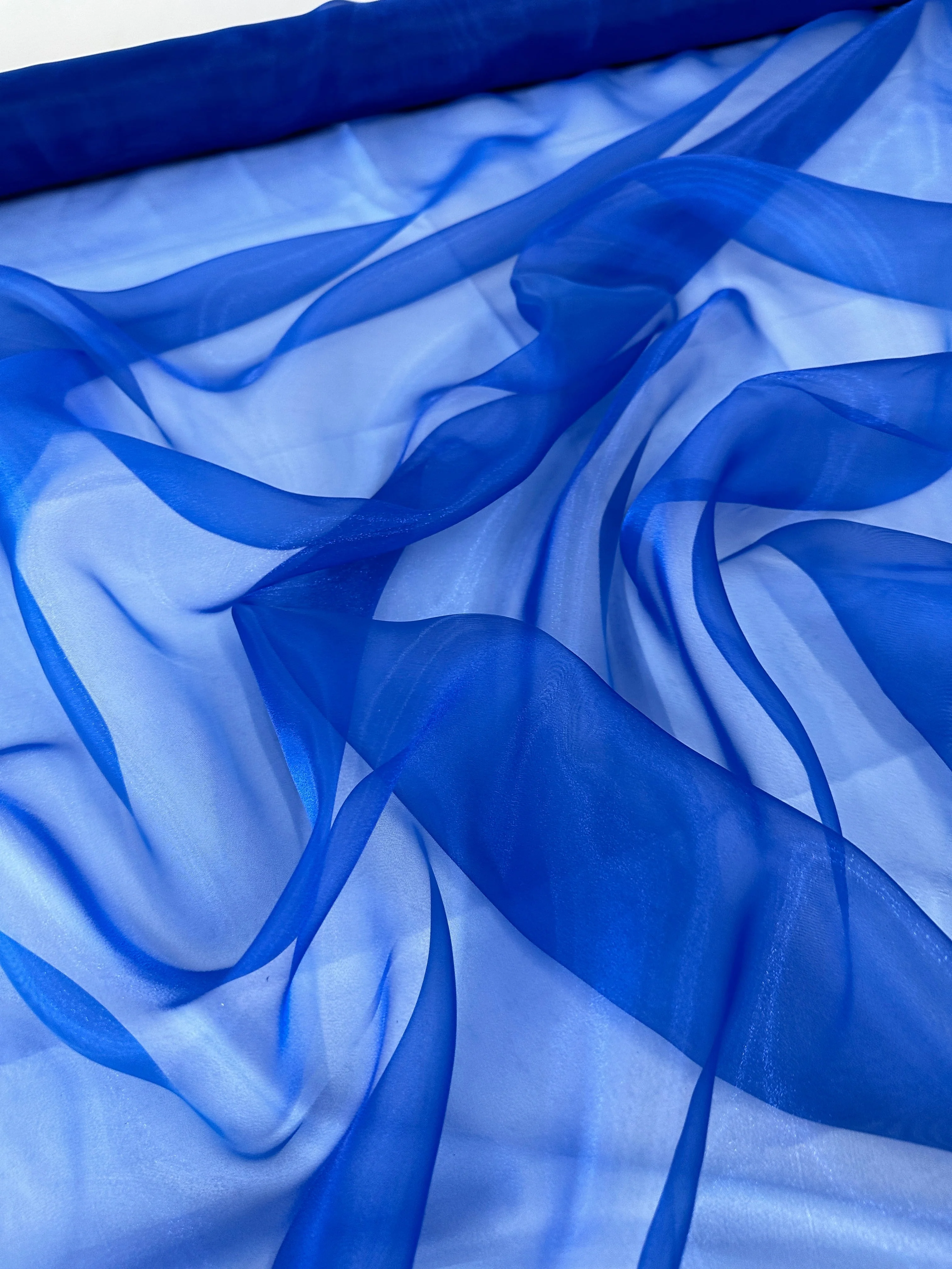 Royal Blue Crystal Organza - Image 5