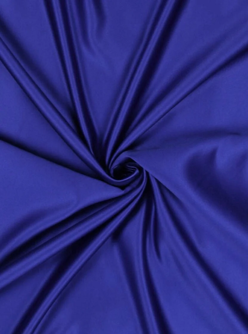 Royal Blue Duchesse Satin