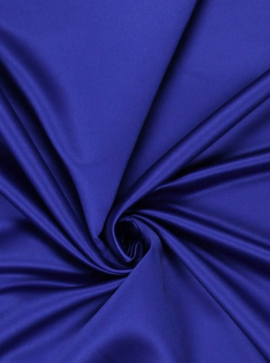 Royal Blue Duchesse Satin - Image 2