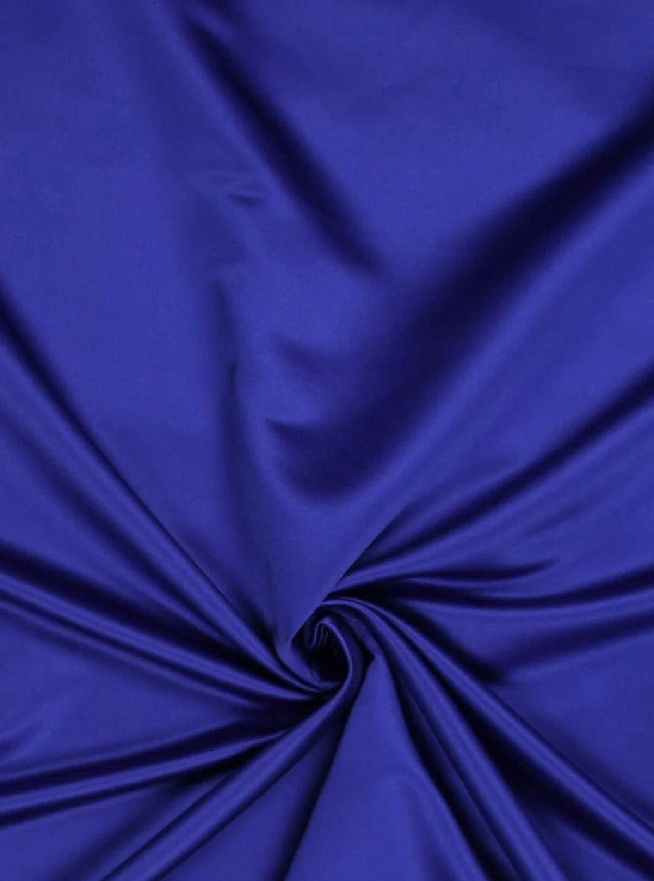 Royal Blue Duchesse Satin - Image 3
