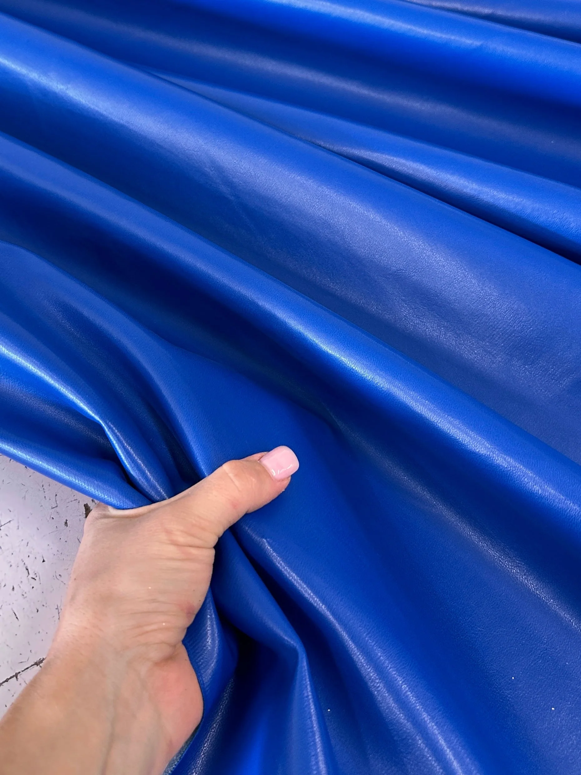 Royal Blue Faux Leather - Image 6