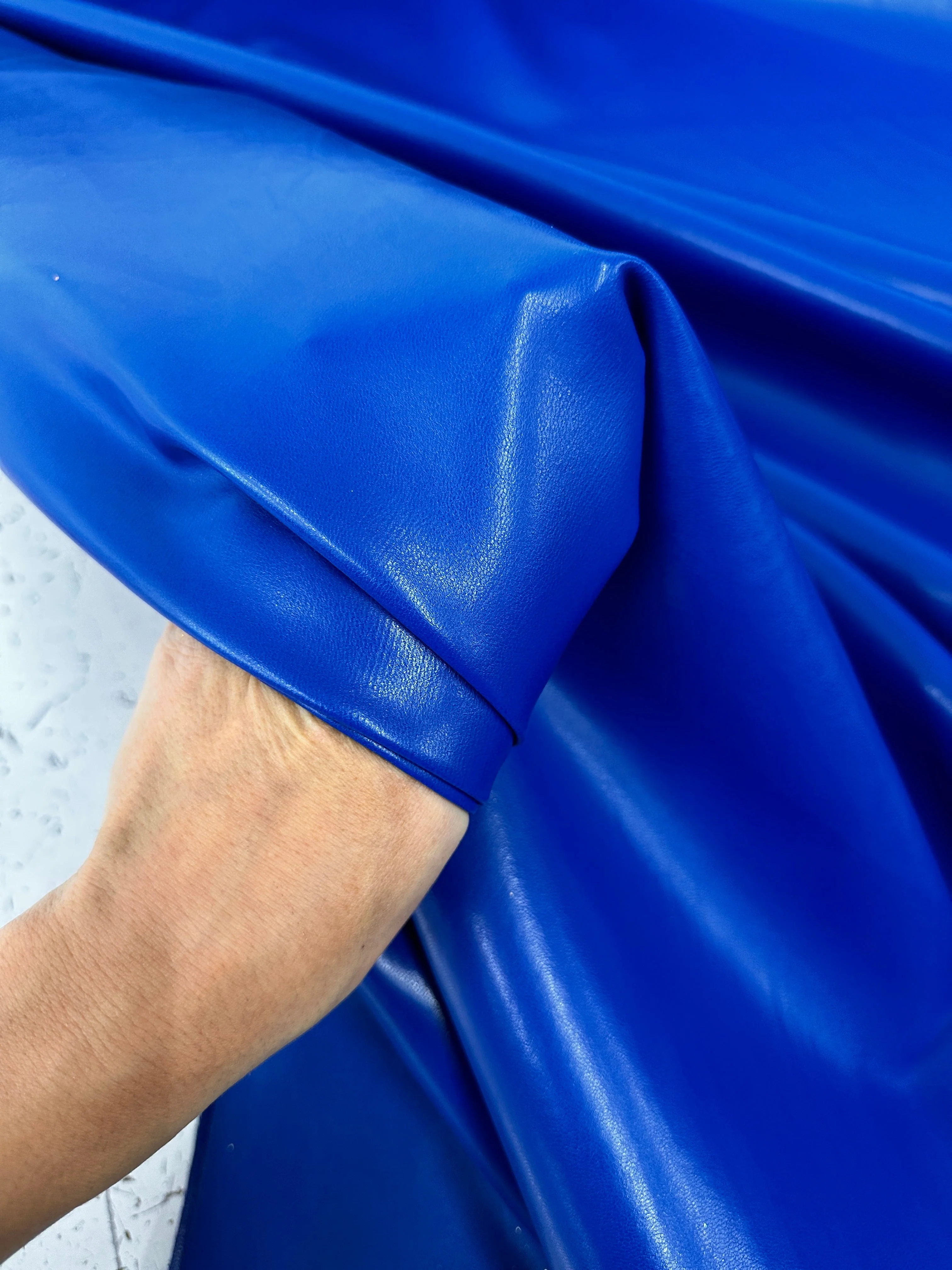 Royal Blue Faux Leather - Image 7