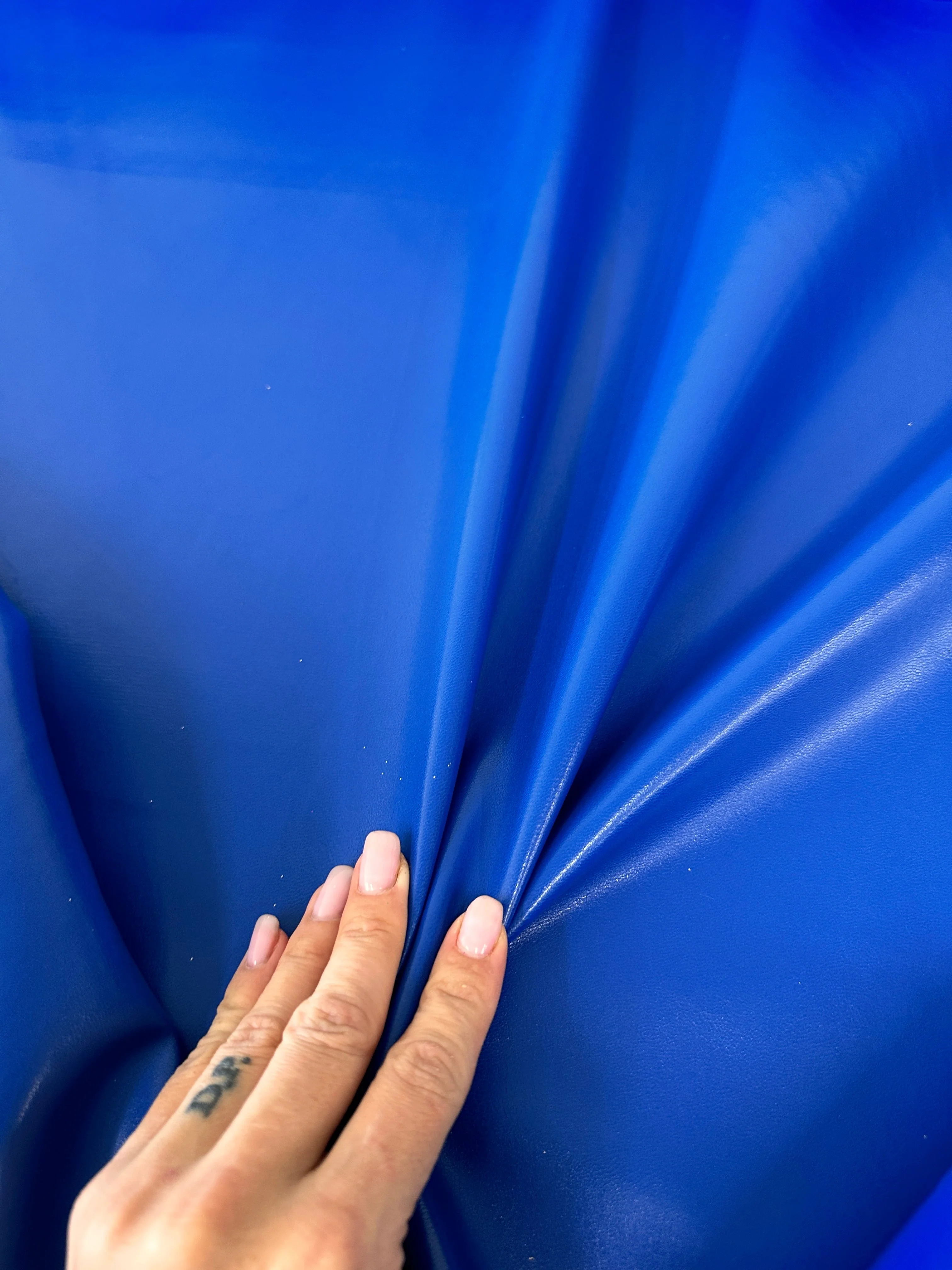 Royal Blue Faux Leather - Image 8