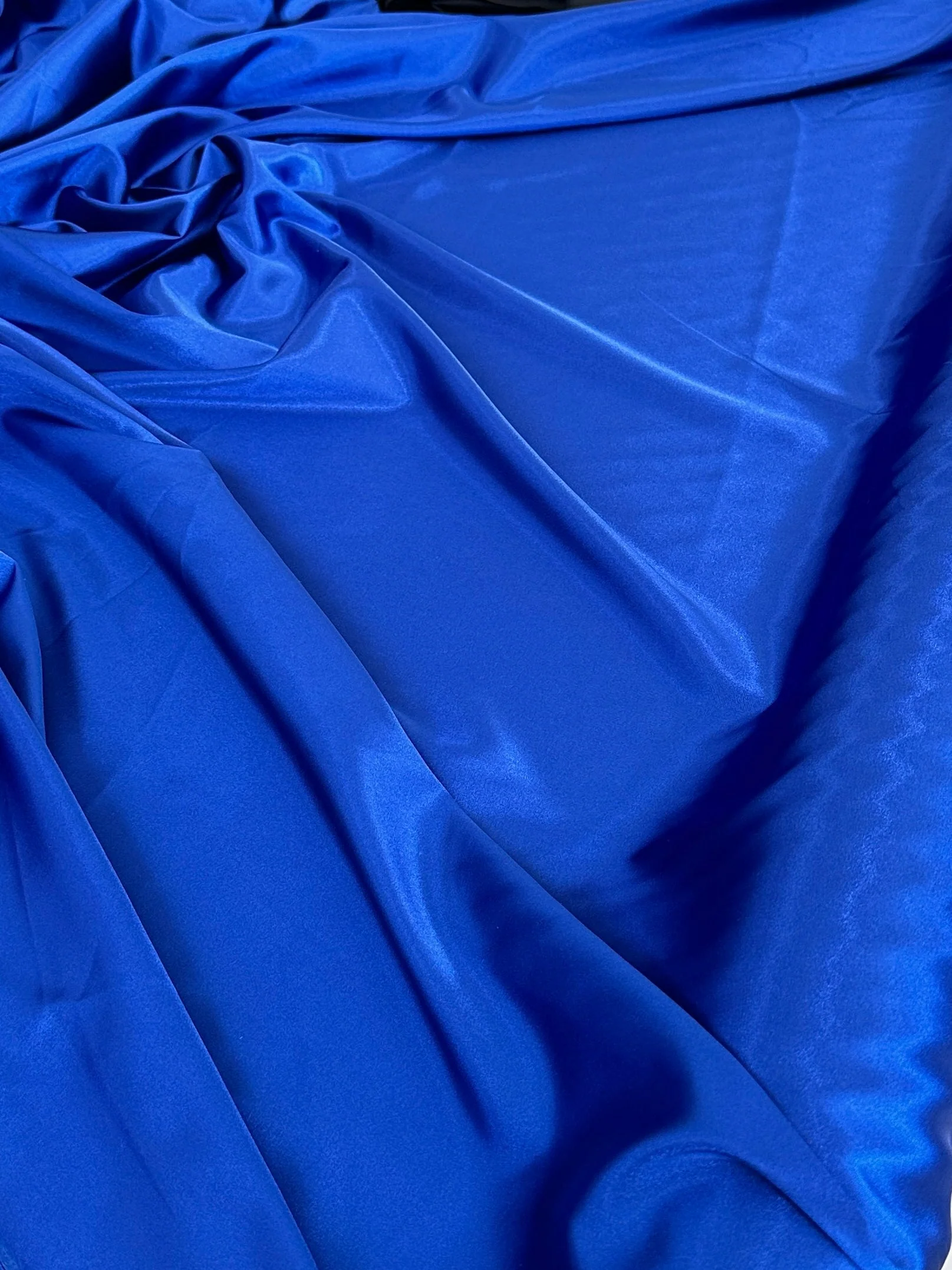 Royal Blue Luxury Silky Stretch Satin - Image 2