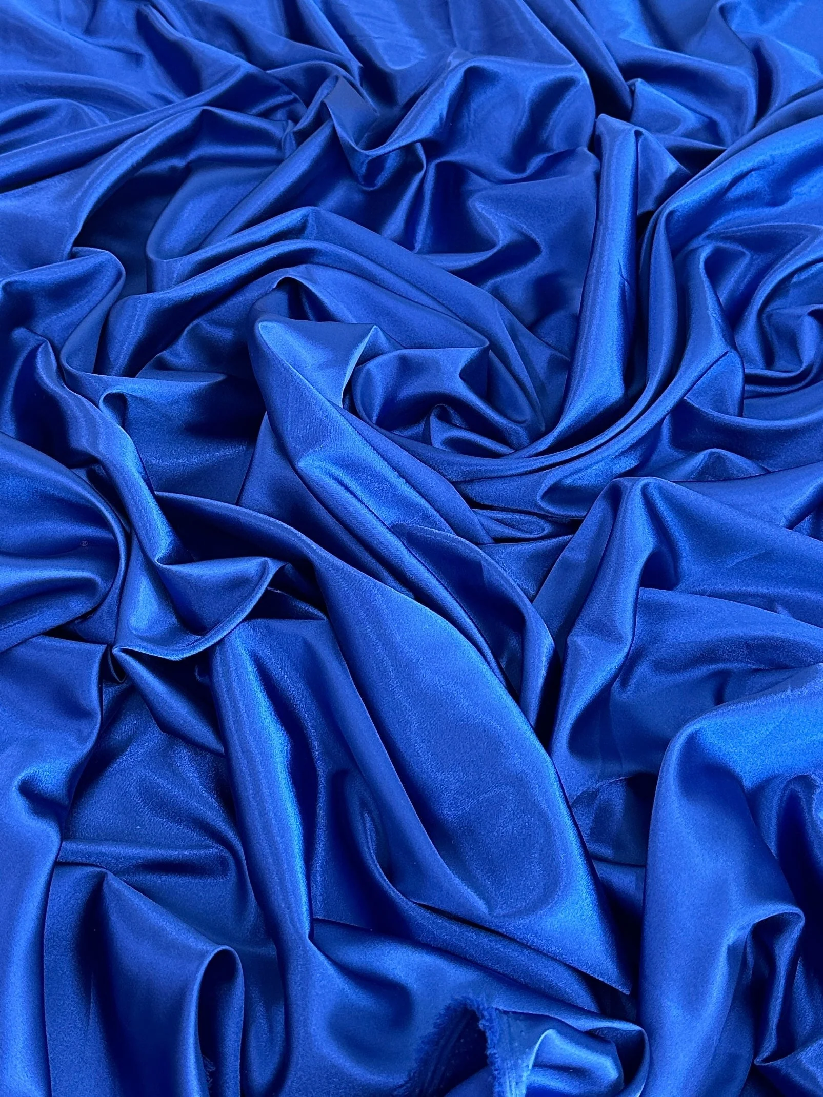 Royal Blue Luxury Silky Stretch Satin - Image 3