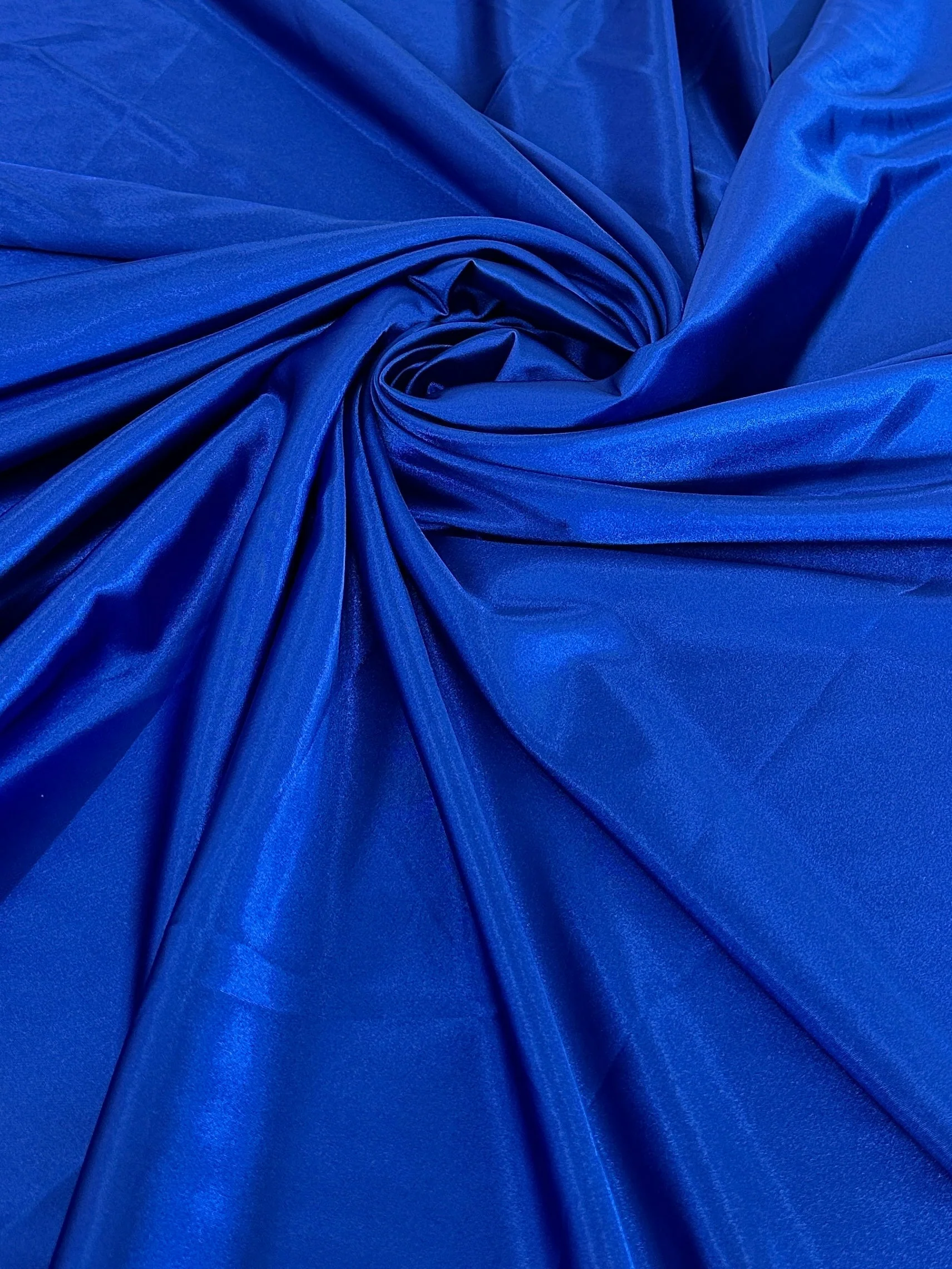 Royal Blue Luxury Silky Stretch Satin - Image 6