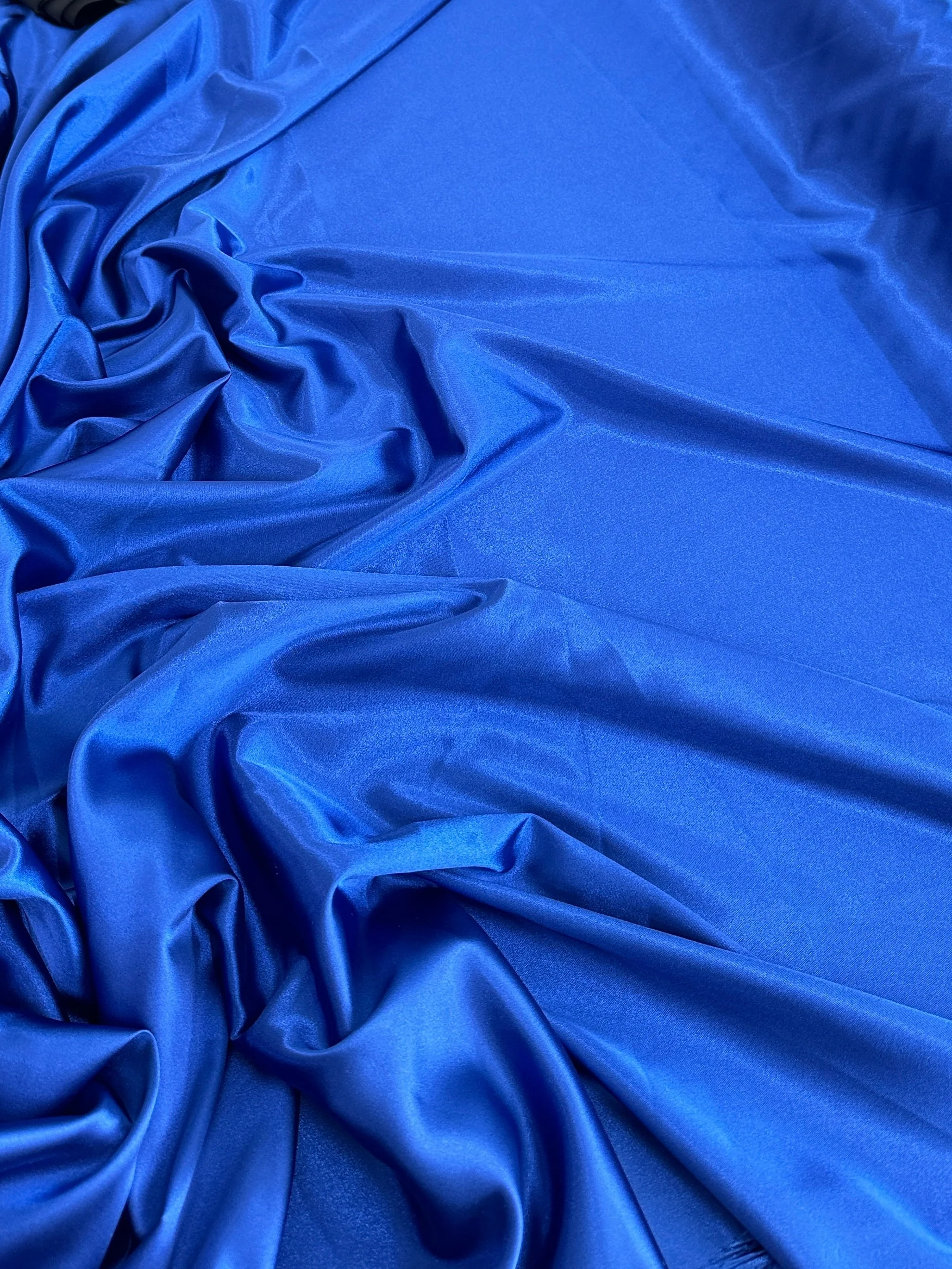 Royal Blue Luxury Silky Stretch Satin - Image 8
