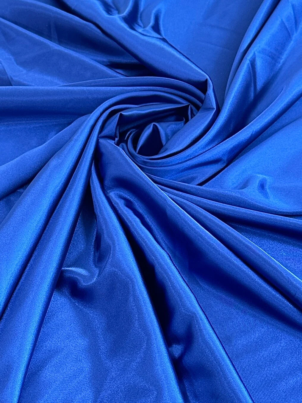 Royal Blue Luxury Silky Stretch Satin - Image 9