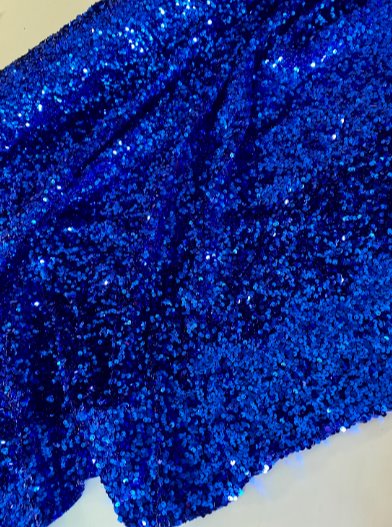 Royal Blue Sequin on Velvet - Image 3
