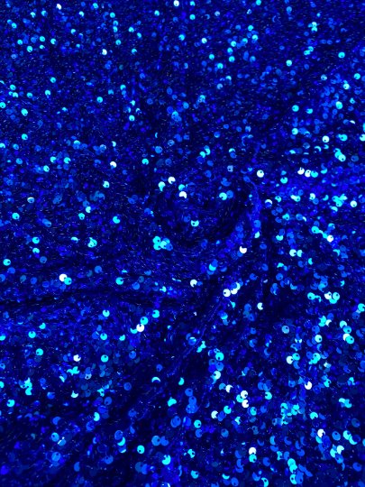 Royal Blue Sequin on Velvet - Image 7