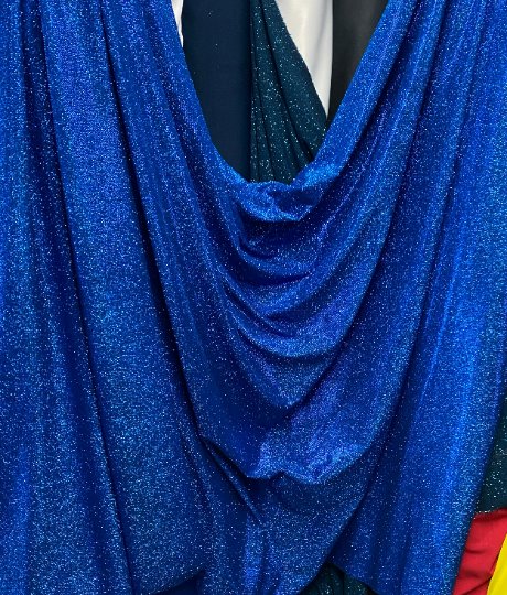 Royal Blue Spandex Lurex - Image 2