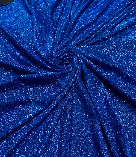 Royal Blue Spandex Lurex - Image 6