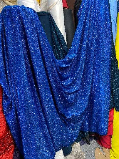 Royal Blue Spandex Lurex - Image 7