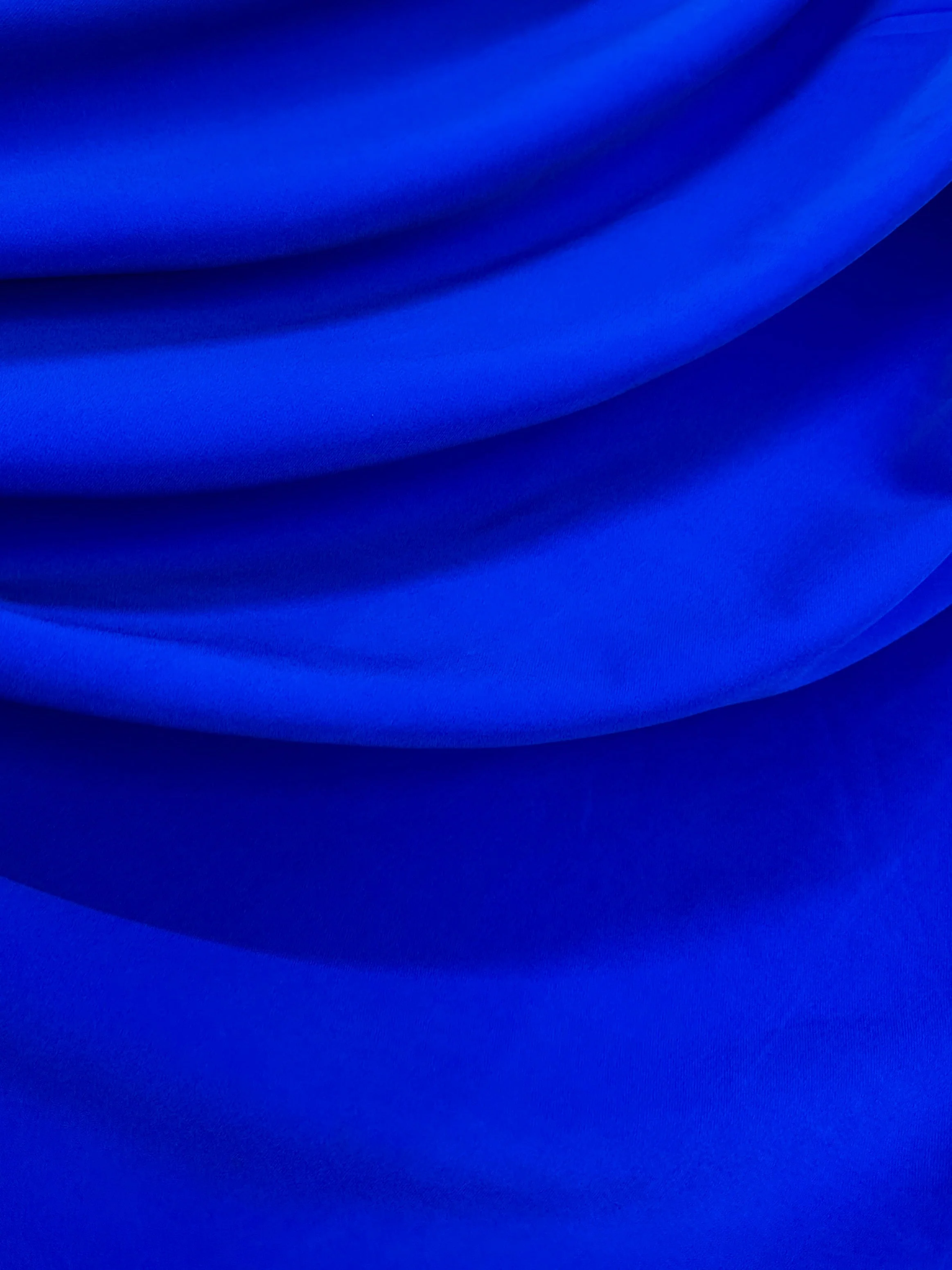 Royal Blue Stretch Crepe - Image 3