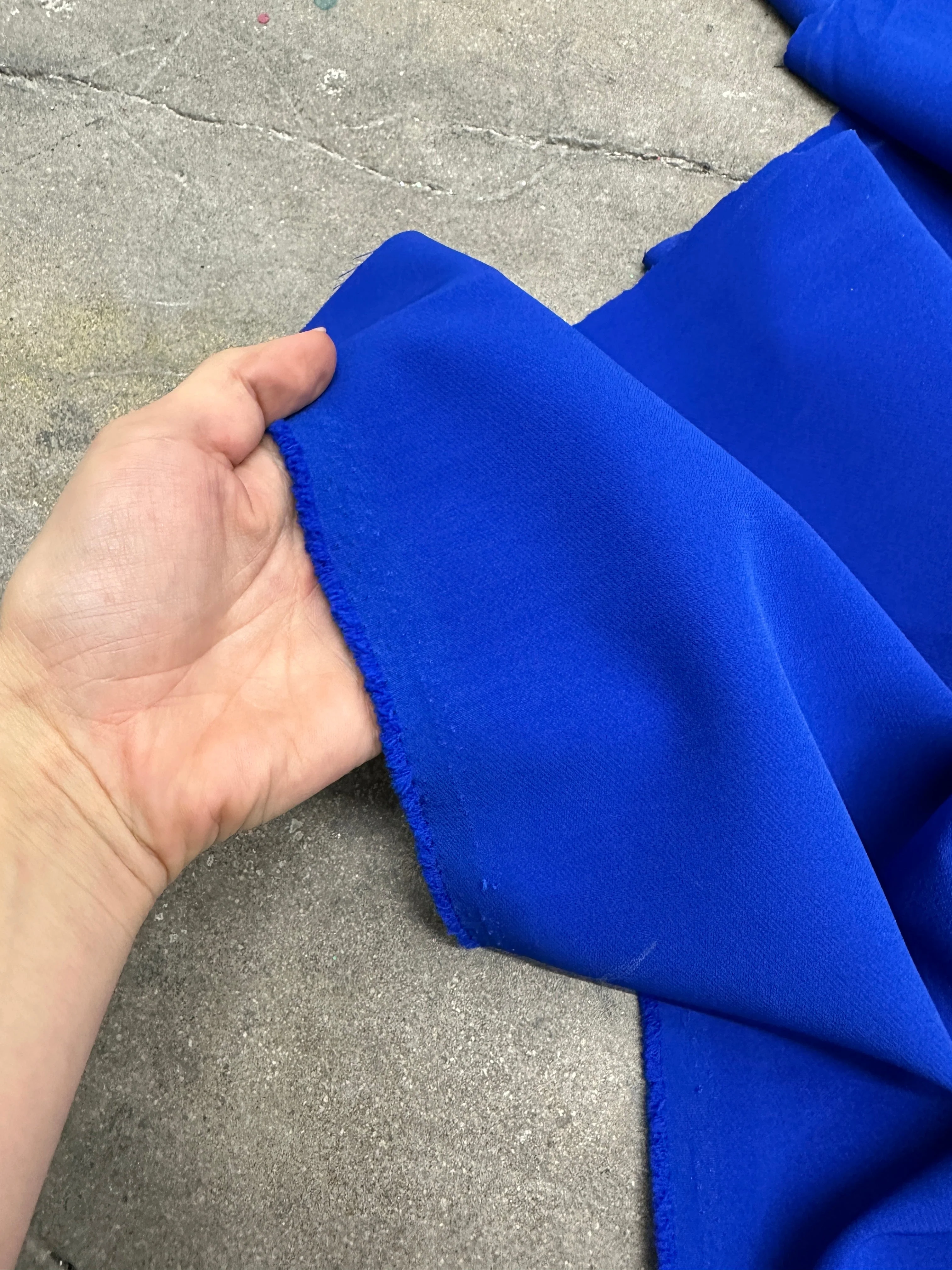 Royal Blue Stretch Crepe - Image 6