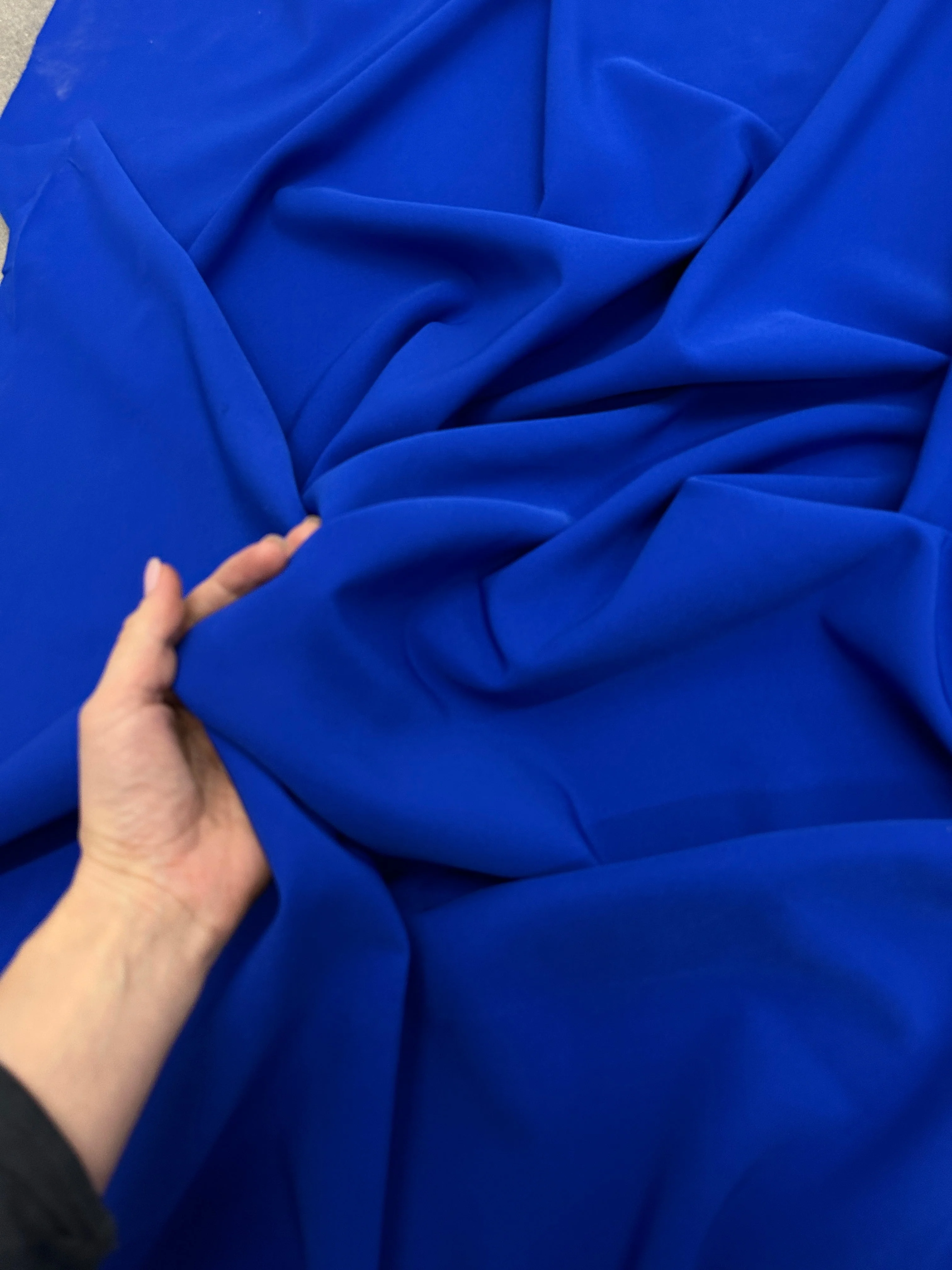 Royal Blue Stretch Crepe - Image 8