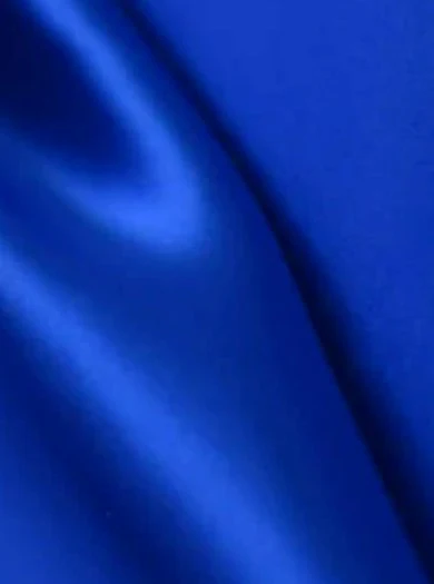 Royal Blue Stretch Crepe Back Satin - Image 3