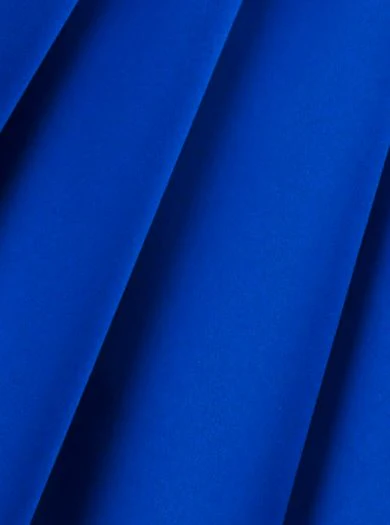 Royal Blue Stretch Crepe Back Satin - Image 4