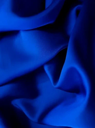 Royal Blue Stretch Crepe Back Satin - Image 5